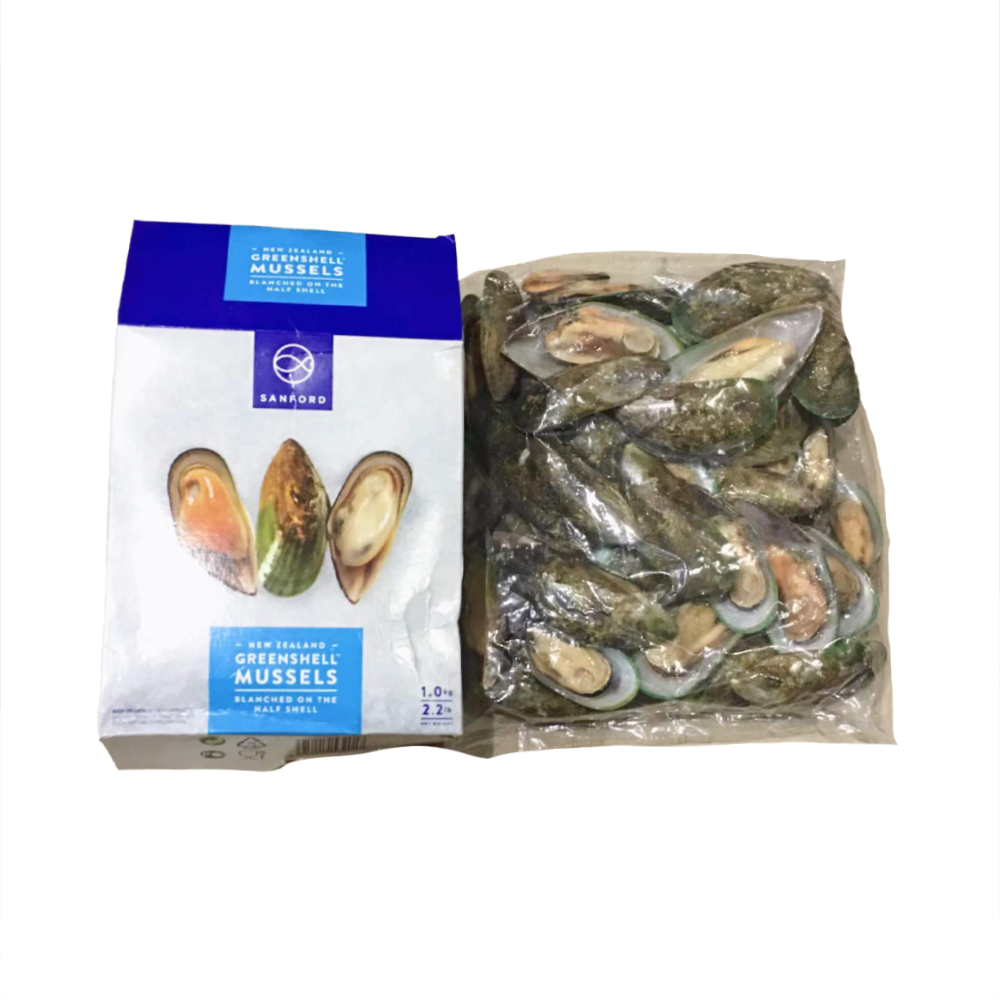 COZZE 1/2GUSCIO VERDI CON.10PZX800G半壳绿淡菜